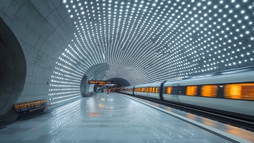 地铁站台灯光设计