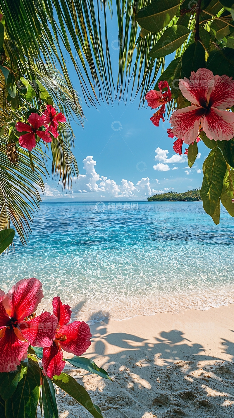 高清大图下载【趣麦麦图】热带海滩