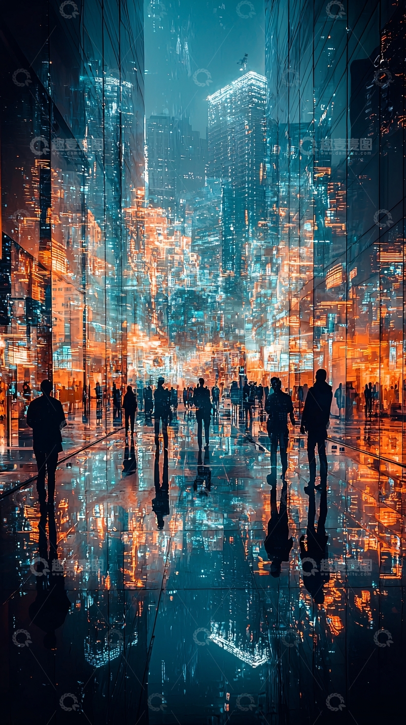 高清大图下载【趣麦麦图】未来都市夜景290