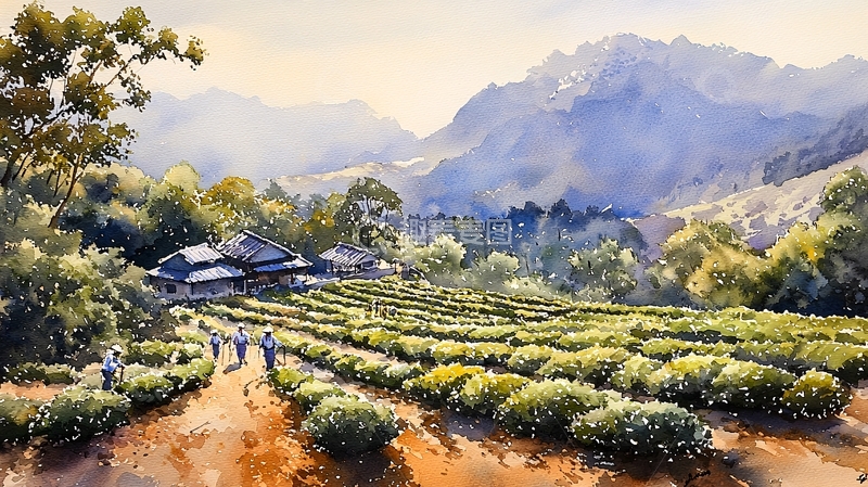 高清大图下载【趣麦麦图】水彩画