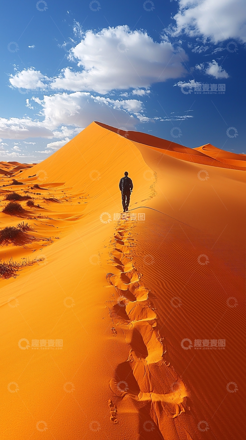高清大图下载【趣麦麦图】沙漠徒步