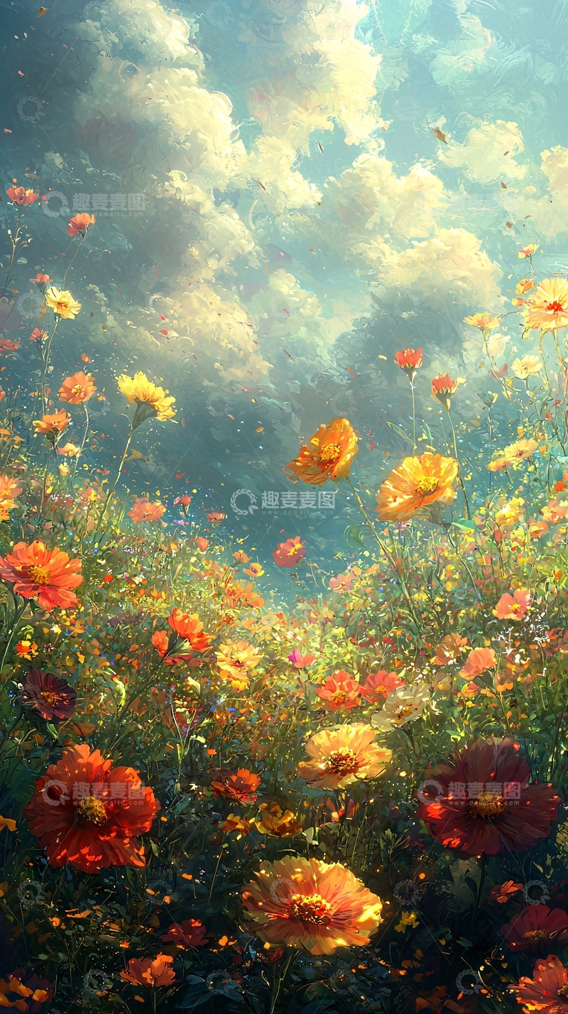 高清大图下载【趣麦麦图】梦幻花海