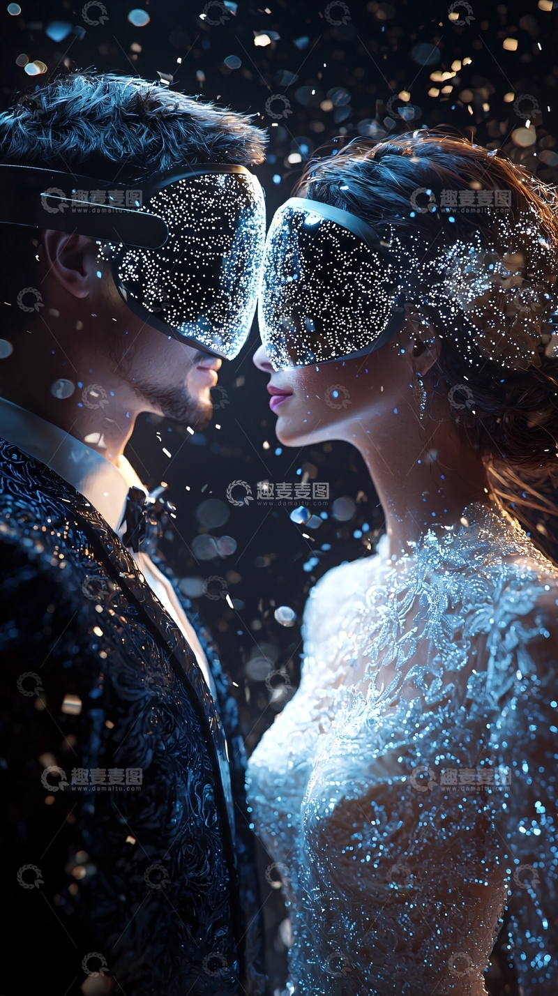 高清大图下载【趣麦麦图】虚拟现实婚礼