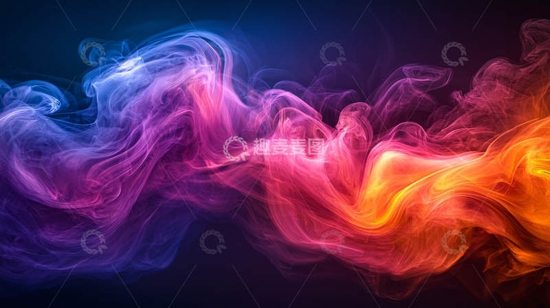 高清大图下载【趣麦麦图】彩色烟雾背景