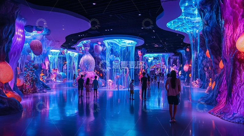 高清大图下载【趣麦麦图】梦幻水母馆沉浸式体验