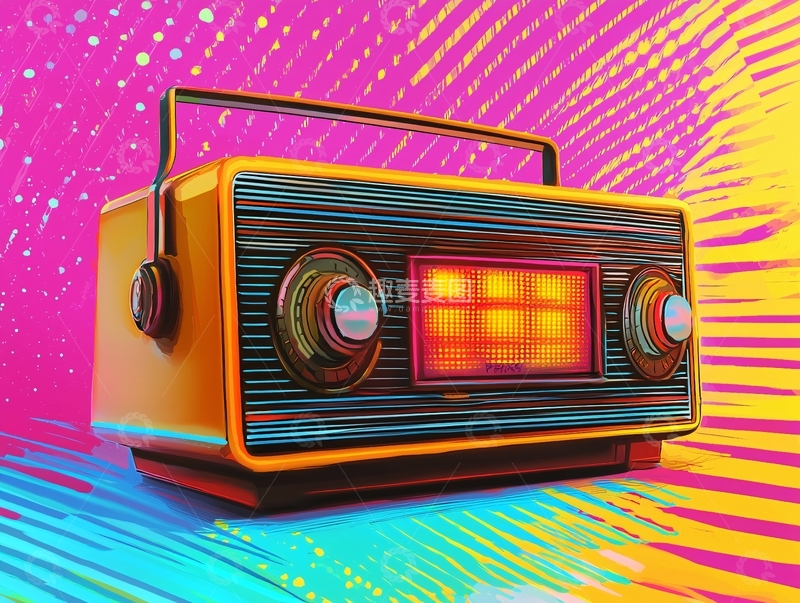 高清大图下载【趣麦麦图】复古收音机