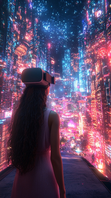 虚拟现实城市夜景