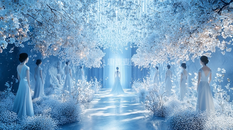 高清大图下载【趣麦麦图】冰雪梦幻婚礼场景