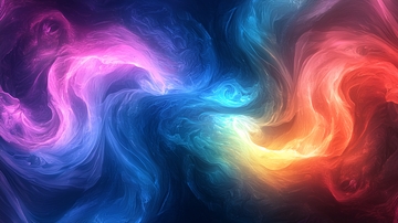 绚丽多彩的烟雾背景