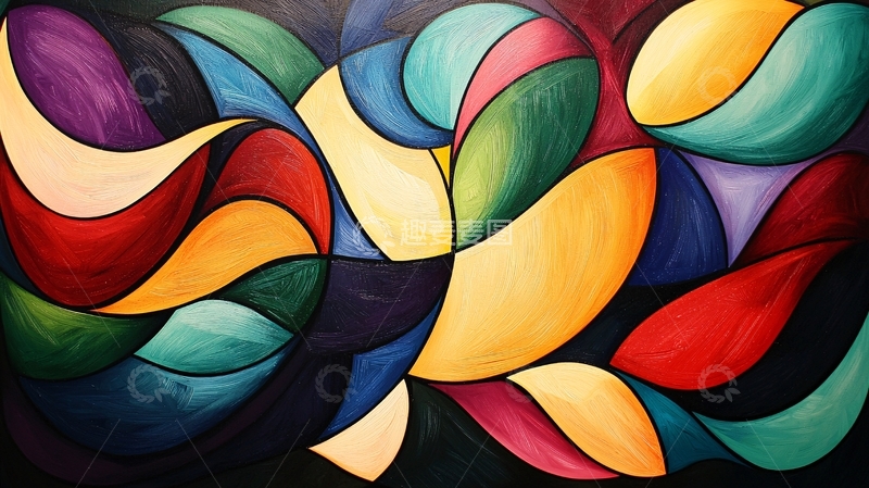 高清大图下载【趣麦麦图】抽象彩绘