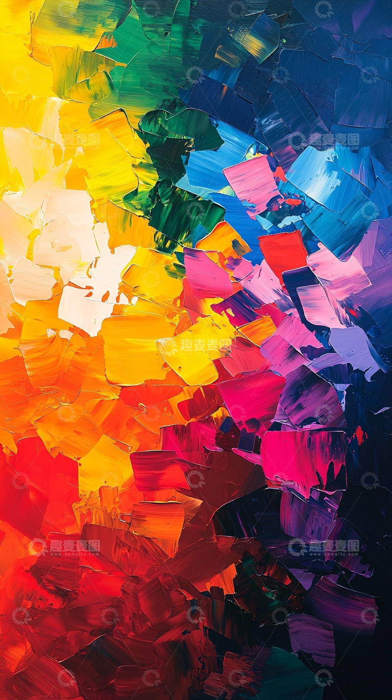 高清大图下载【趣麦麦图】抽象油画