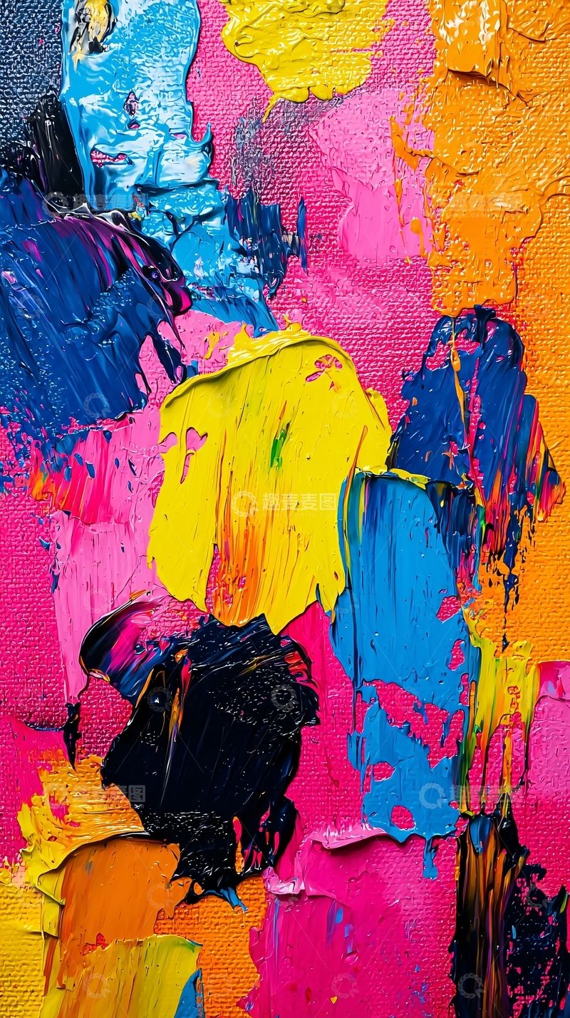 高清大图下载【趣麦麦图】抽象油画