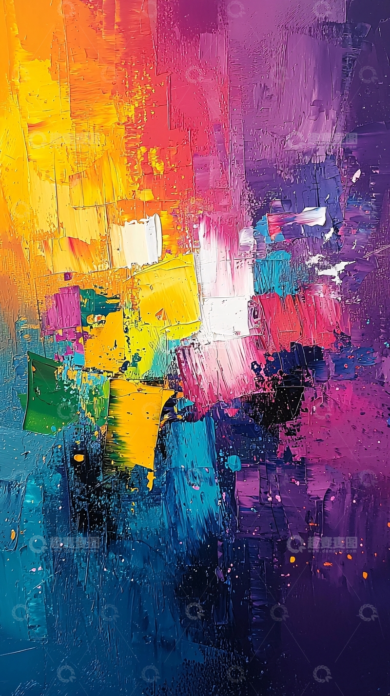 高清大图下载【趣麦麦图】抽象油画