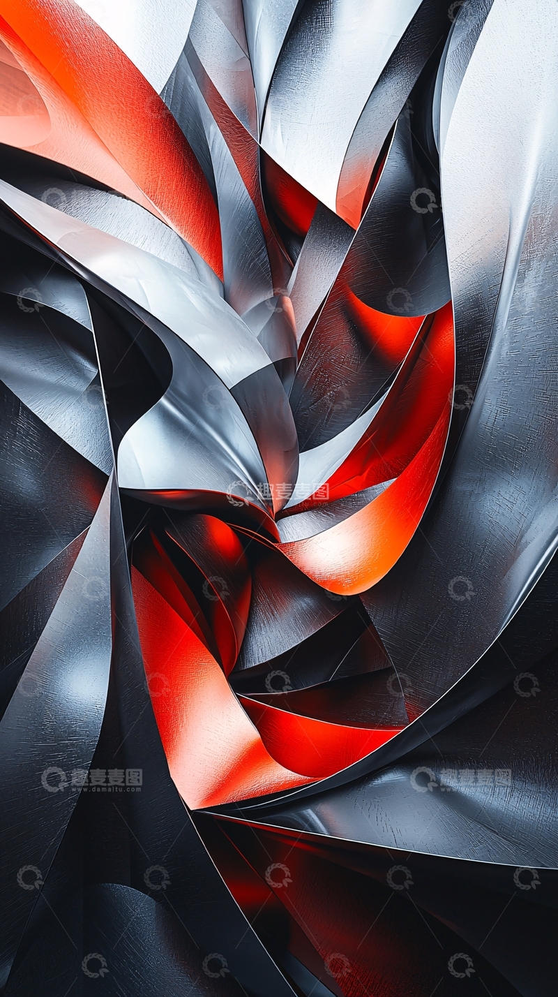 高清大图下载【趣麦麦图】抽象金属质感