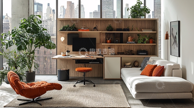 高清大图下载【趣麦麦图】现代风格起居室