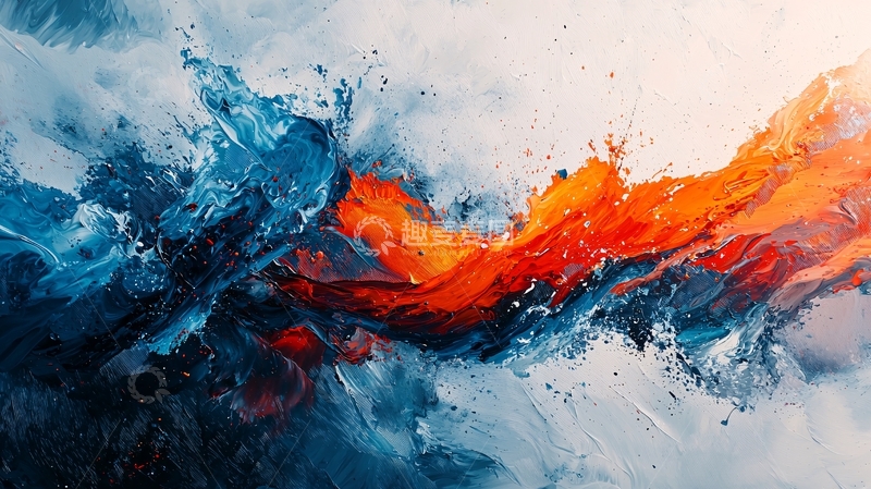 高清大图下载【趣麦麦图】抽象油画