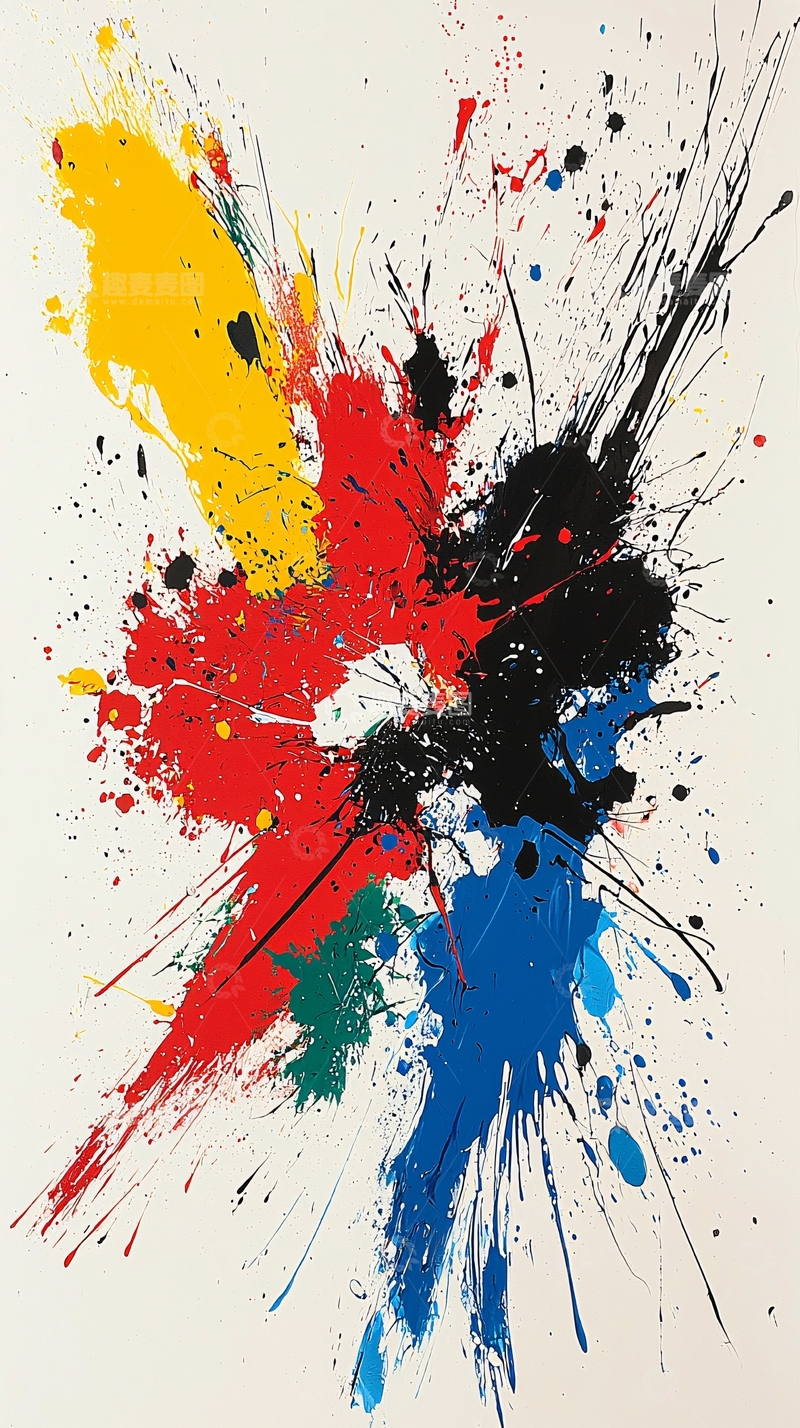 高清大图下载【趣麦麦图】抽象油画