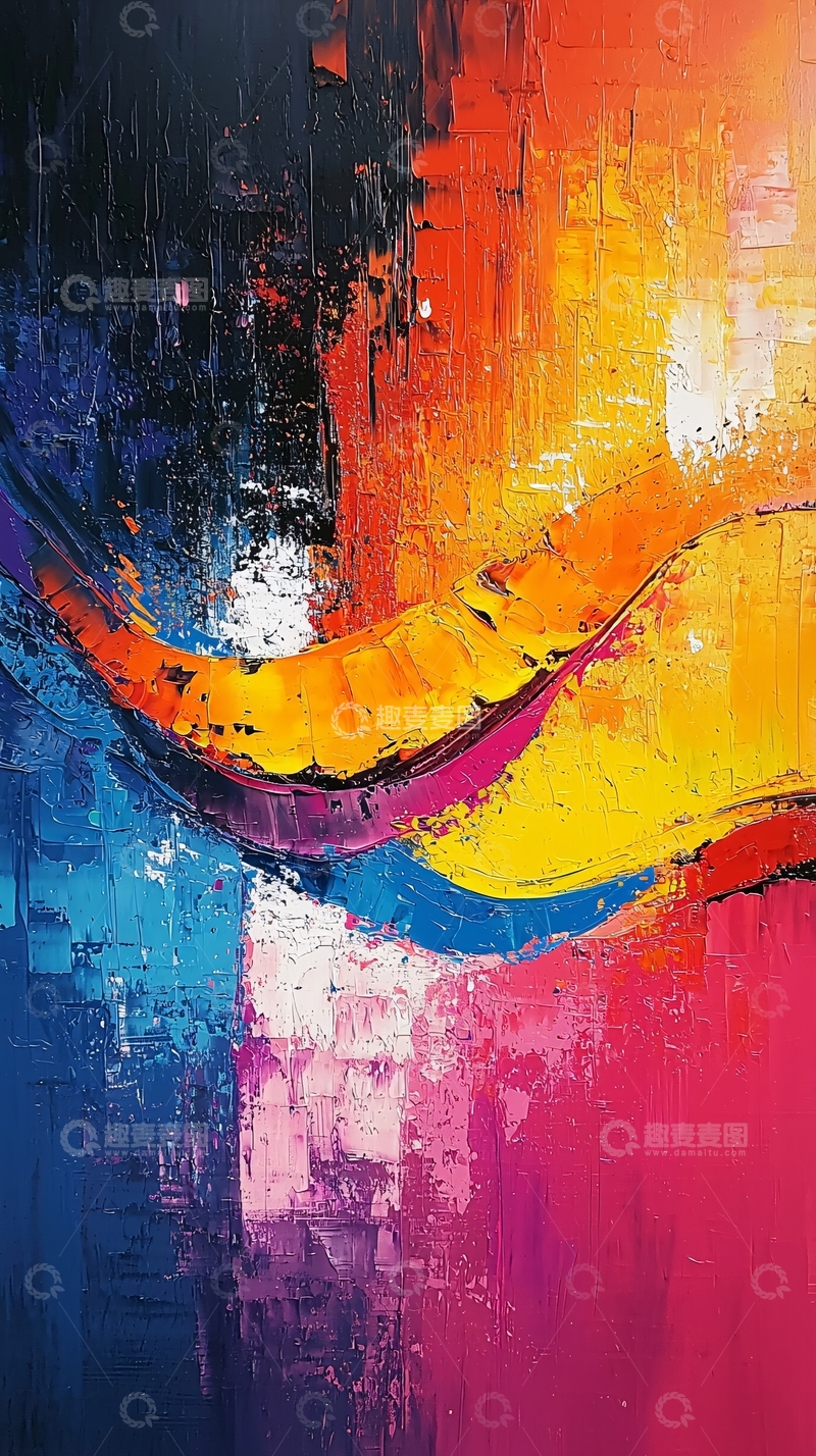 高清大图下载【趣麦麦图】抽象油画