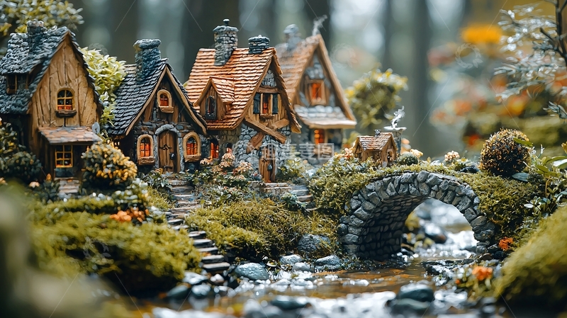 高清大图下载【趣麦麦图】童话森林微缩景观