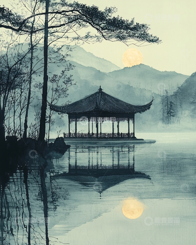 高清大图下载【趣麦麦图】水墨画