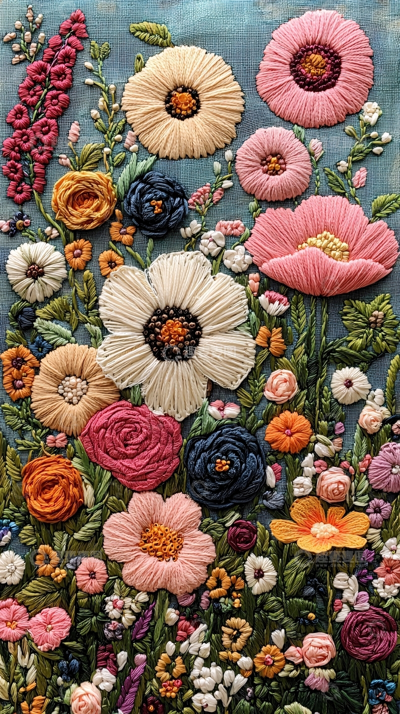 高清大图下载【趣麦麦图】绣花