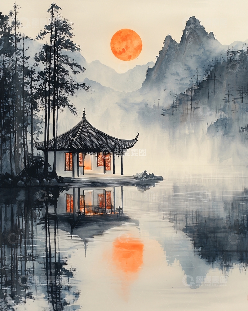 高清大图下载【趣麦麦图】水墨画