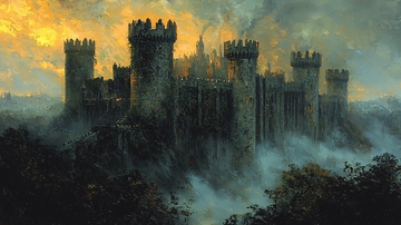 燃烧的哥特式城堡