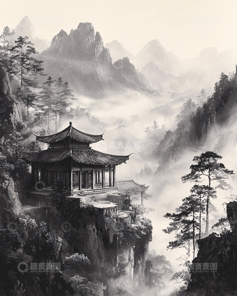 高清大图下载【趣麦麦图】水墨画