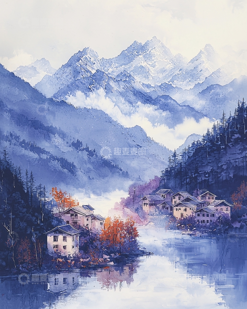 高清大图下载【趣麦麦图】水墨画