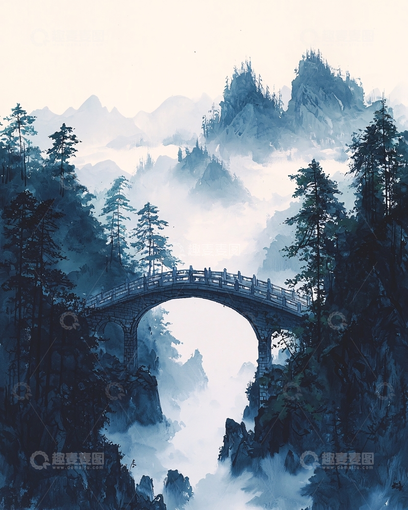 高清大图下载【趣麦麦图】水墨画