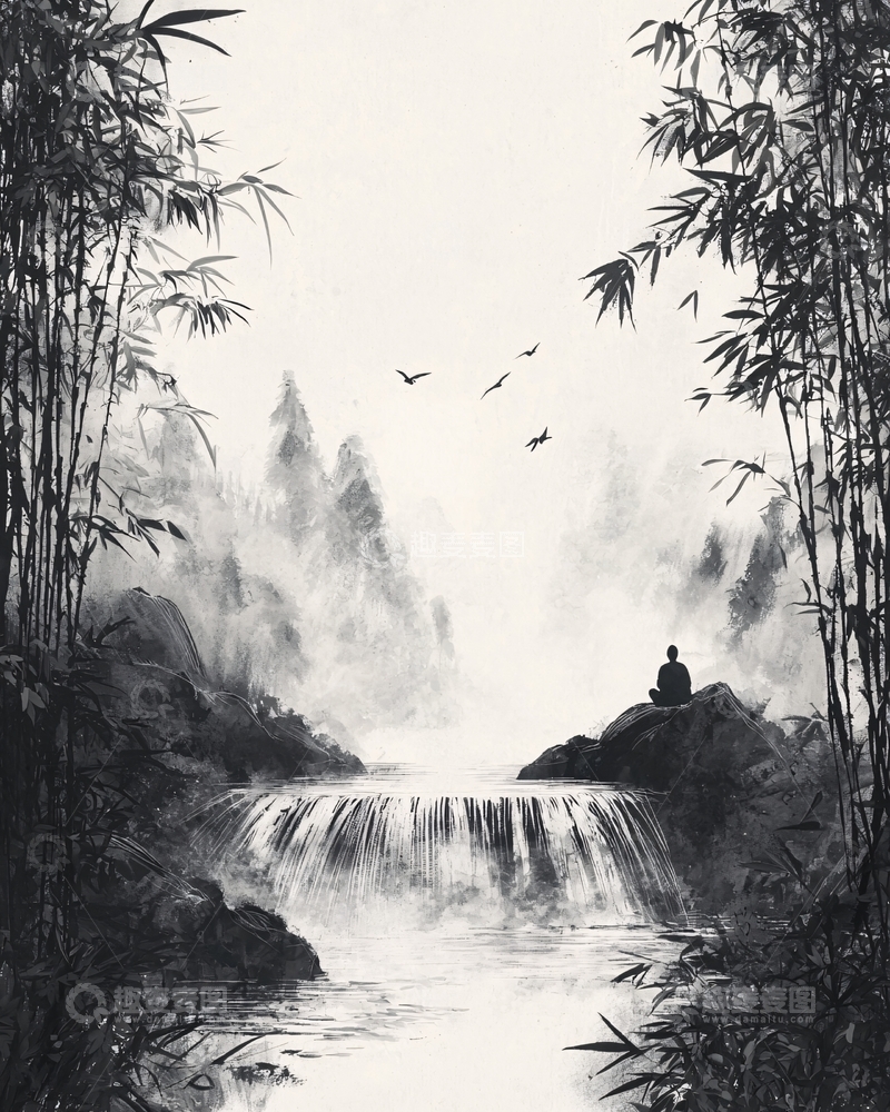 高清大图下载【趣麦麦图】水墨画