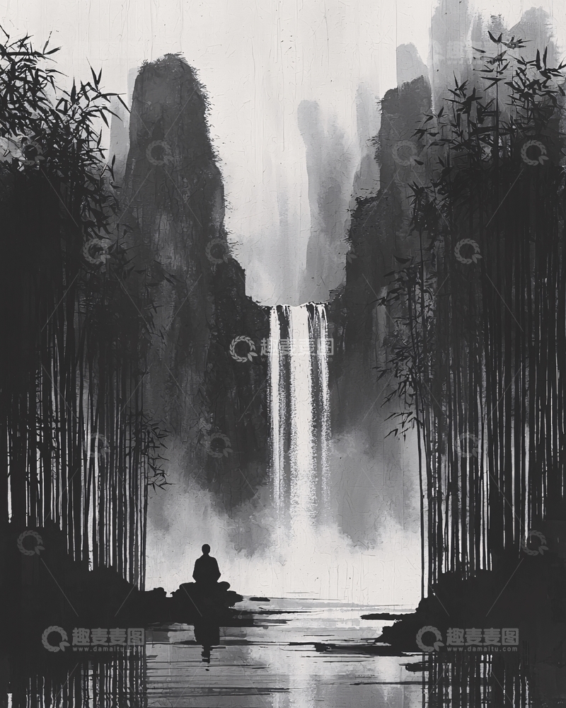 高清大图下载【趣麦麦图】水墨画