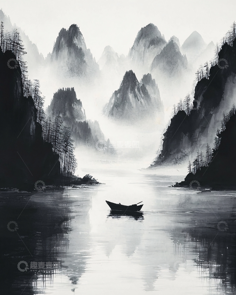 高清大图下载【趣麦麦图】水墨画