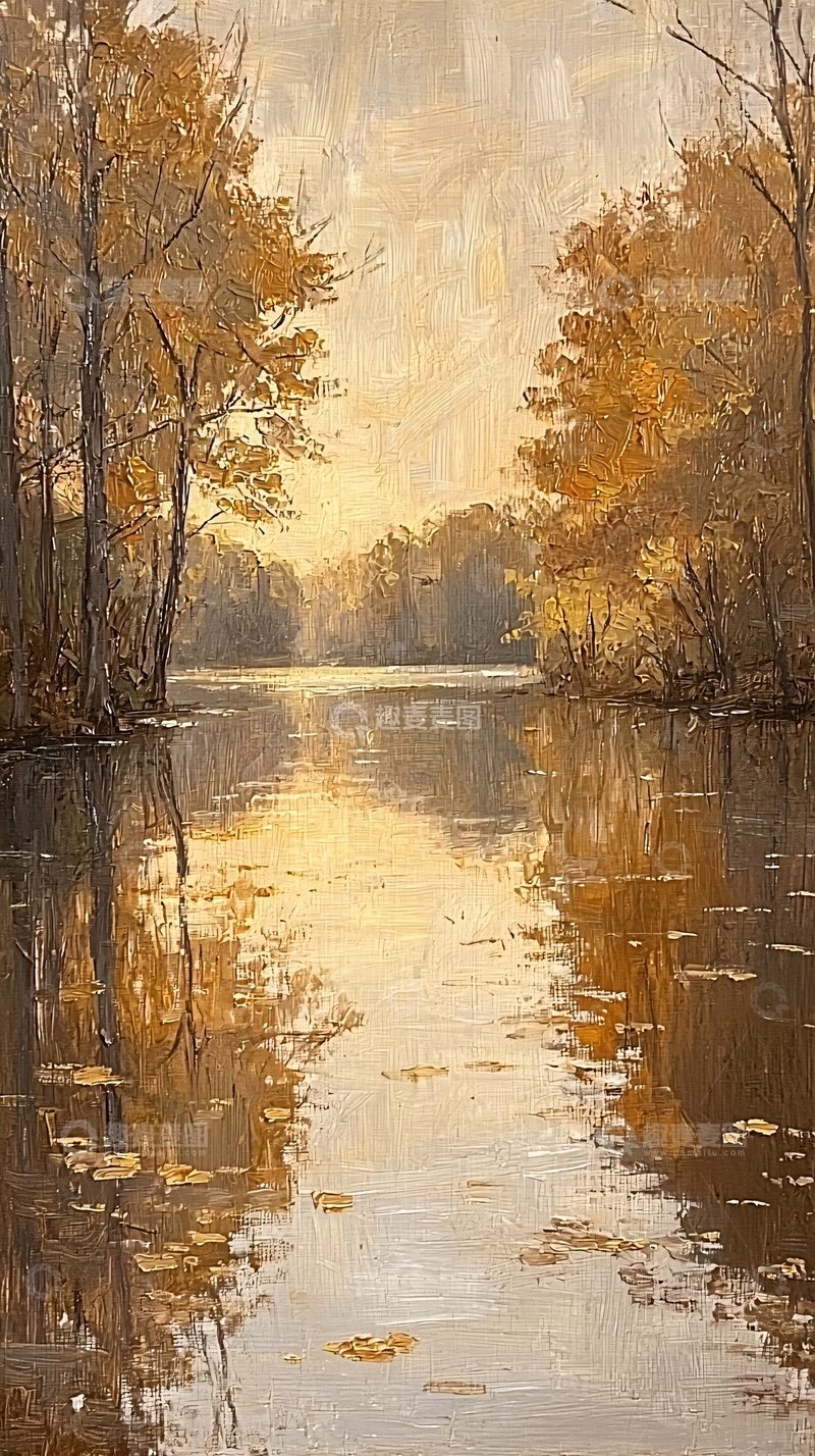 高清大图下载【趣麦麦图】秋日湖景