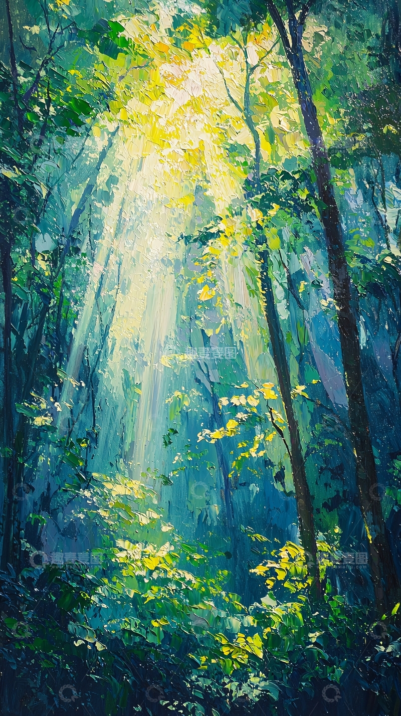 高清大图下载【趣麦麦图】森林阳光