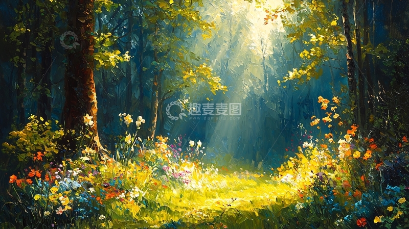 高清大图下载【趣麦麦图】阳光森林