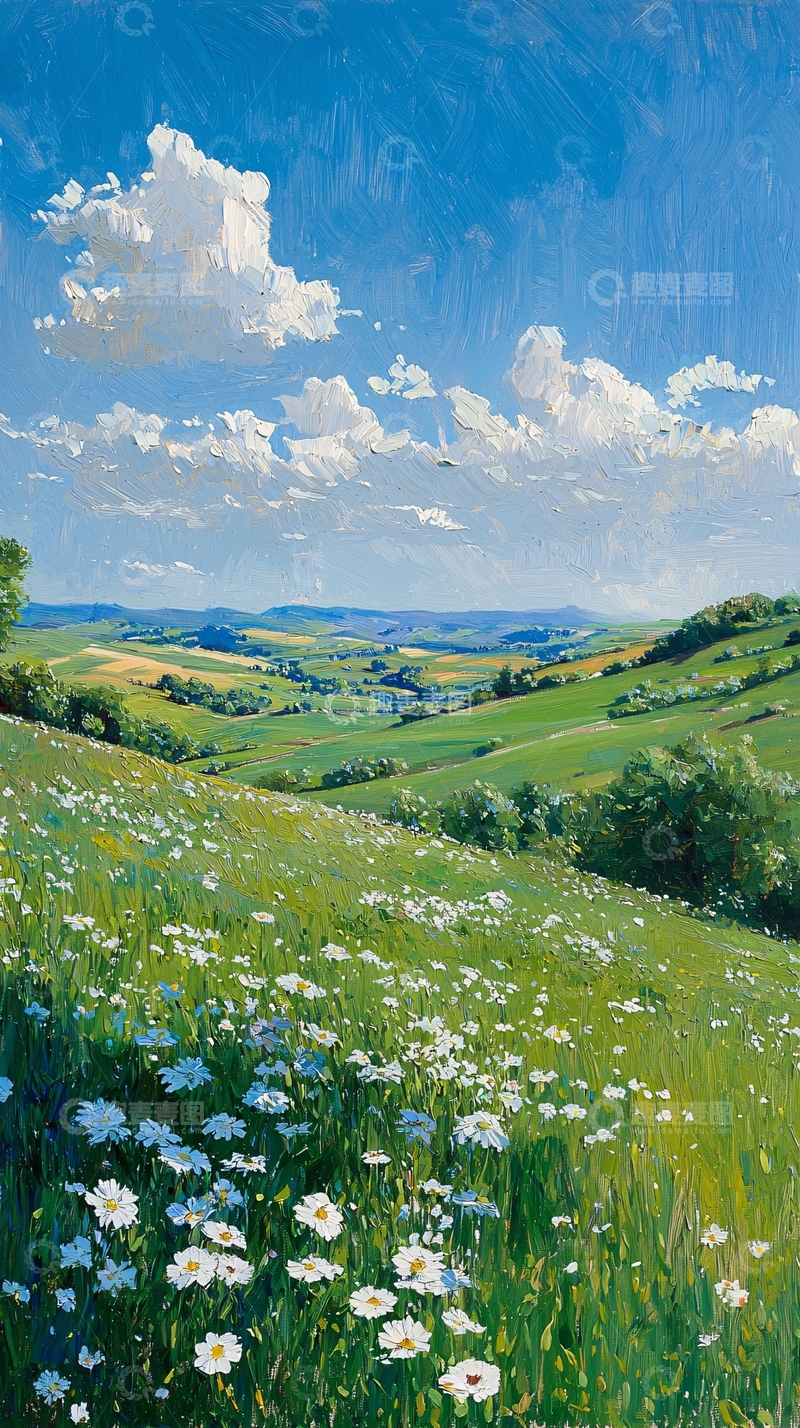 高清大图下载【趣麦麦图】阳光明媚的田园风光