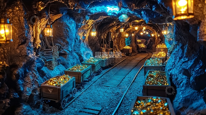 高清大图下载【趣麦麦图】矿山隧道