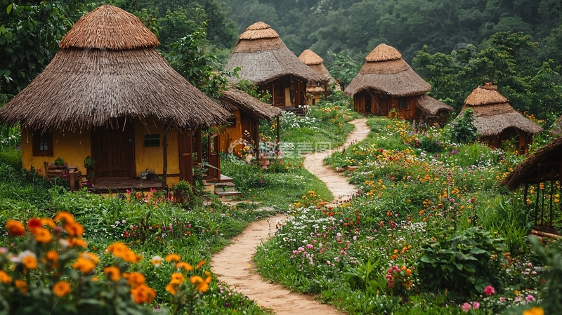 高清大图下载【趣麦麦图】山村田园风光16