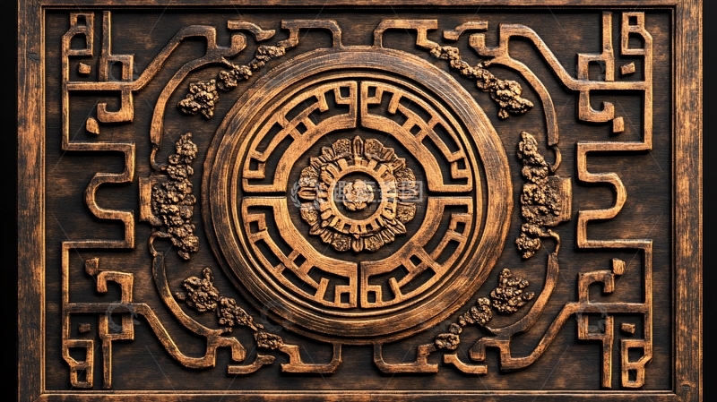 高清大图下载【趣麦麦图】中式木雕