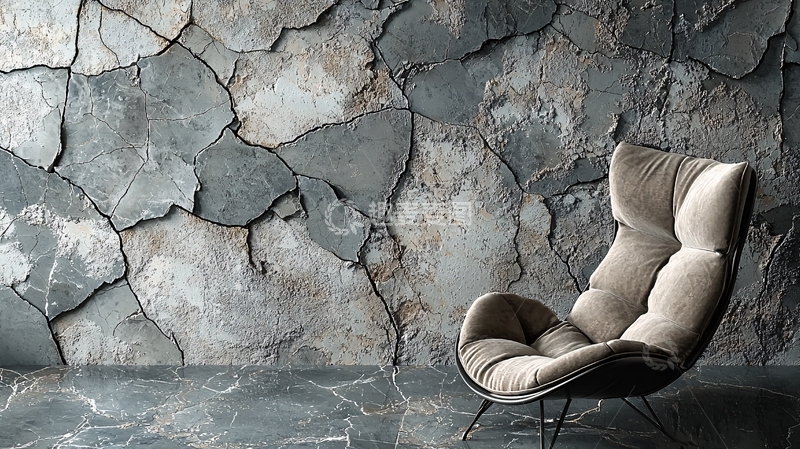 高清大图下载【趣麦麦图】灰色石材墙