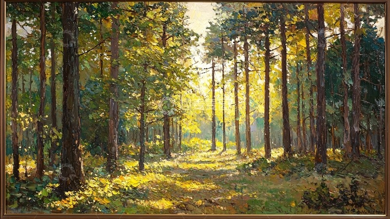 高清大图下载【趣麦麦图】阳光森林小路