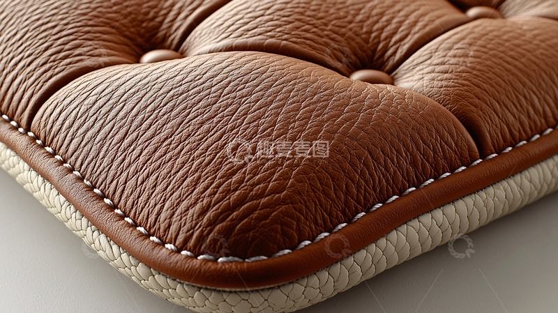 高清大图下载【趣麦麦图】棕色皮革坐垫