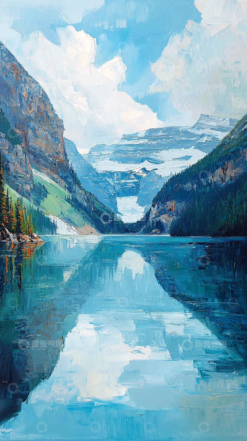 高清大图下载【趣麦麦图】湖光山色倒影