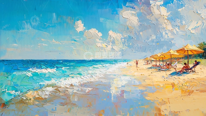 高清大图下载【趣麦麦图】阳光沙滩海边风景