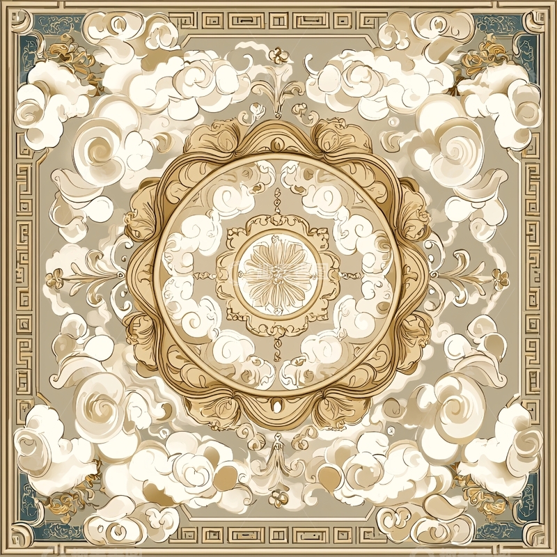 高清大图下载【趣麦麦图】中式祥云图案