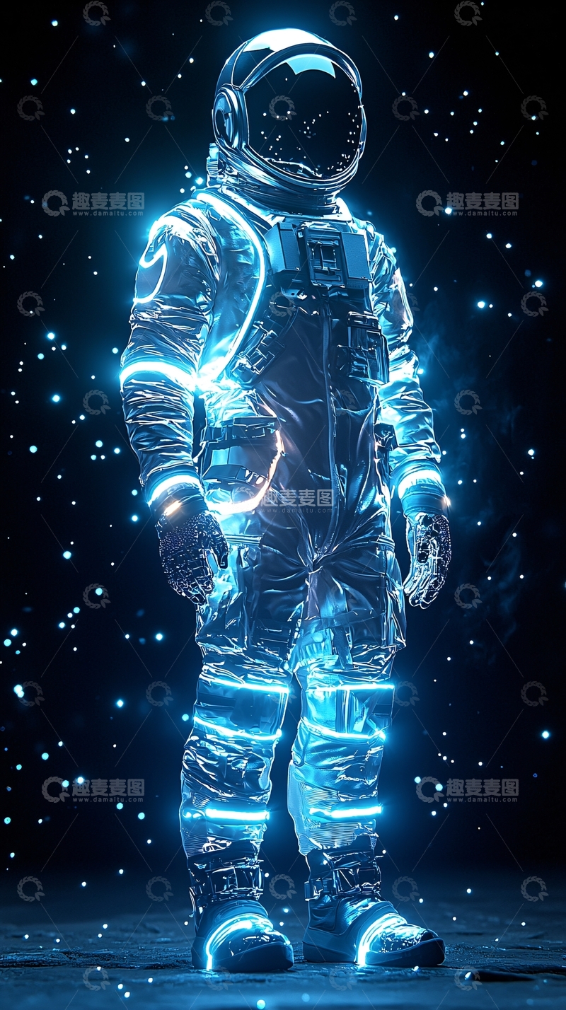 高清大图下载【趣麦麦图】太空宇航员