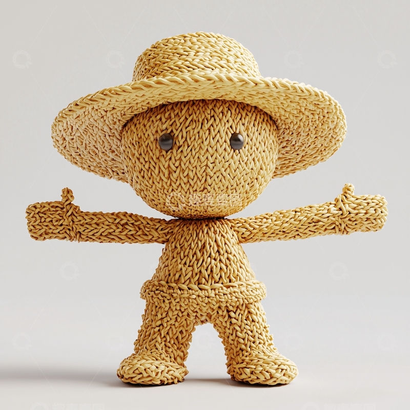 高清大图下载【趣麦麦图】稻草人玩偶