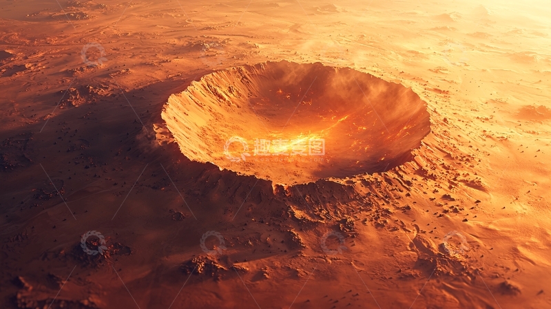 高清大图下载【趣麦麦图】火星陨石坑