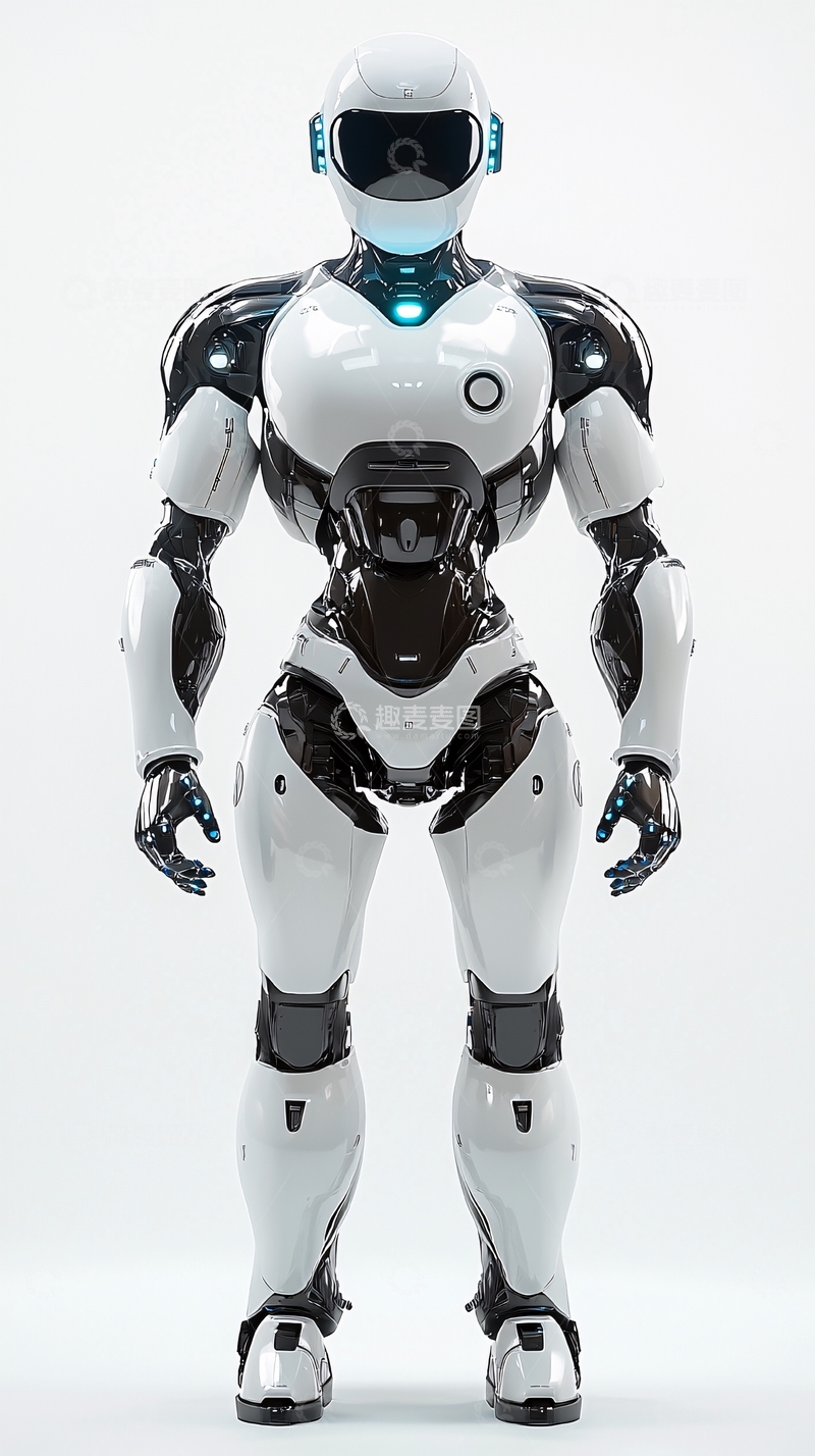 高清大图下载【趣麦麦图】未来感女机器人